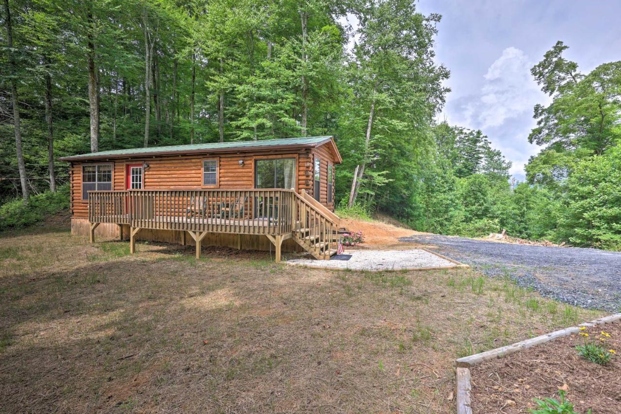Quaint Log Cabin With Views Near West Jefferson Warrensville エクステリア 写真